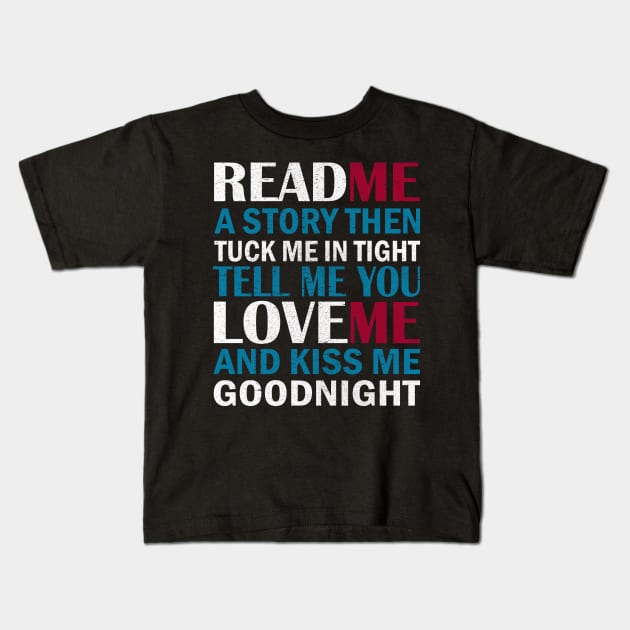 Read me a story red Kids T-Shirt by lonway